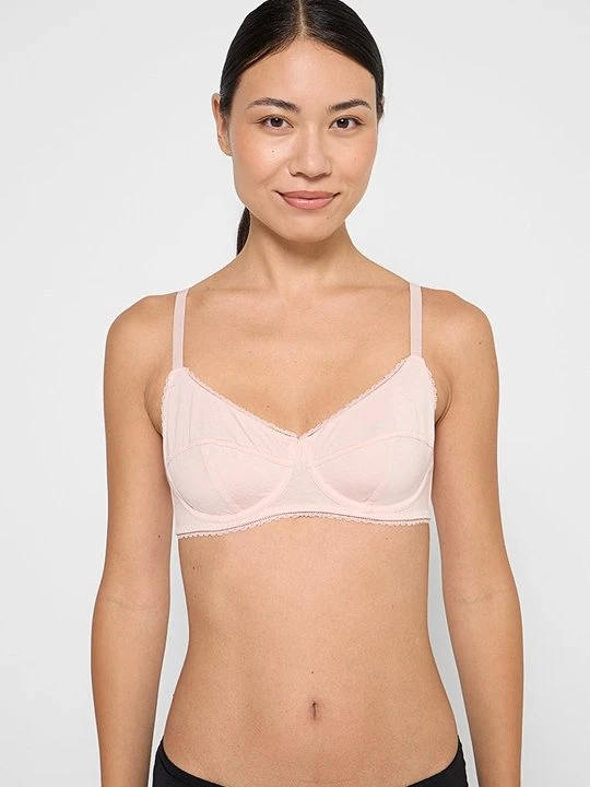 Zdjęcie produktu Biustonosz z fiszbiną United Colors Of Benetton jasnoróżowy