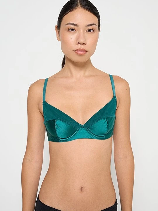 Zdjęcie produktu Biustonosz z fiszbiną United Colors Of Benetton petrol