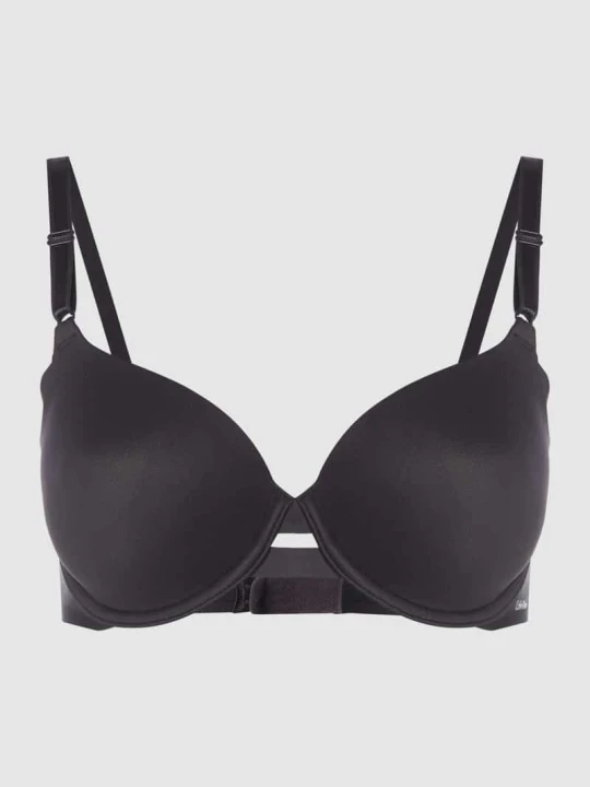 Zdjęcie produktu Biustonosz z fiszbinami z profilowanymi miseczkami Calvin Klein Czarny