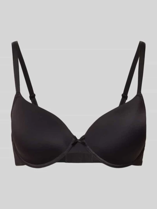 Zdjęcie produktu Duże rozmiary biustonosz z fiszbinami z cienkie ramiączka model 'PERFECT BASICS' Lascana Czarny