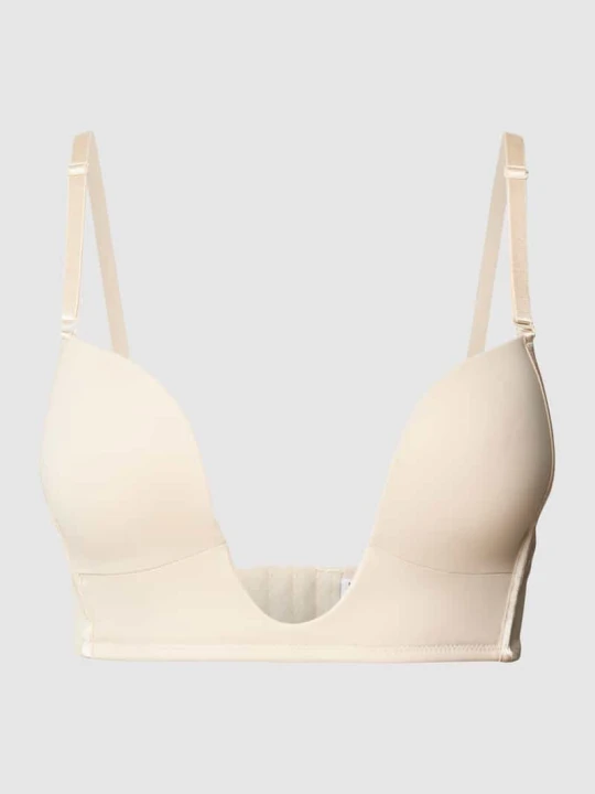 Zdjęcie produktu Biustonosz z głębokim dekoltem i dekoltem na plecach Magic Bodyfashion Beżowy