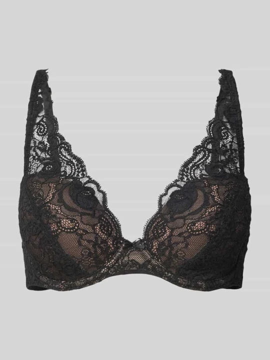 Zdjęcie produktu Biustonosz z koronki model ‘Cyrile’ MARIE JO Metaliczny czarny