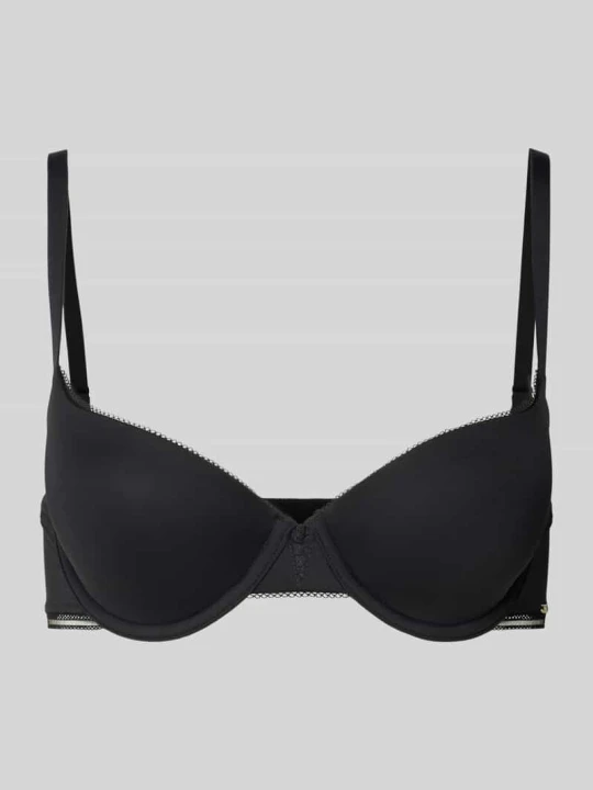 Zdjęcie produktu Biustonosz z wyprofilowanymi miseczkami model ‘DEMI_B.PURE’ Boss Czarny