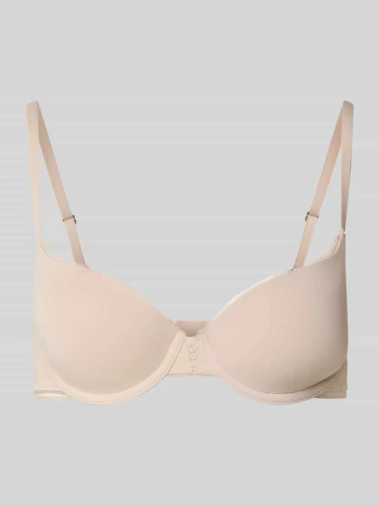 Zdjęcie produktu Biustonosz z wyprofilowanymi miseczkami model ‘DEMI_B.PURE’ Boss Beżowy