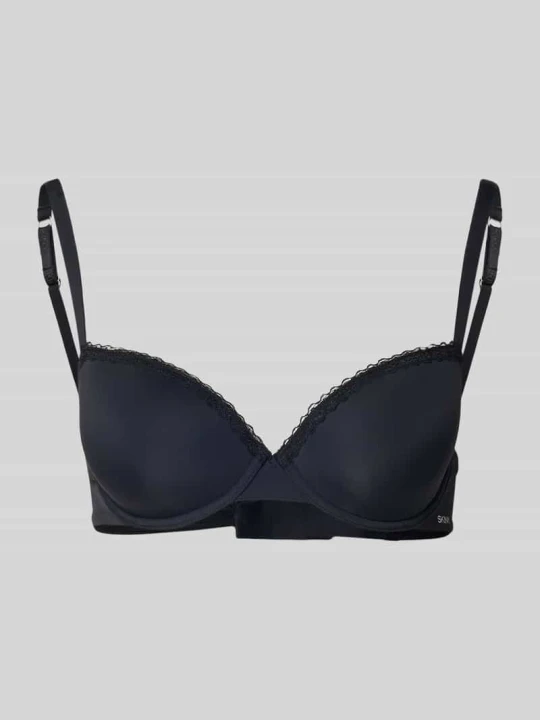 Zdjęcie produktu Biustonosz z nadrukiem z logo SKINY Czarny