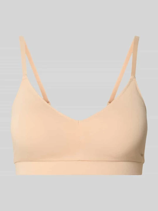 Zdjęcie produktu Biustonosz z nadrukiem z logo SKINY Beżowy