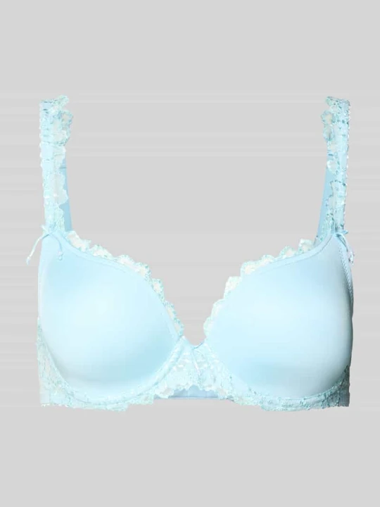 Zdjęcie produktu Biustonosz z obszyciem koronką model 'Jane' MARIE JO Jasnoniebieski