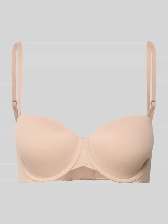 Zdjęcie produktu Biustonosz z regulowanymi ramiączkami model ‘PERFECT FIT’ Calvin Klein Beżowy