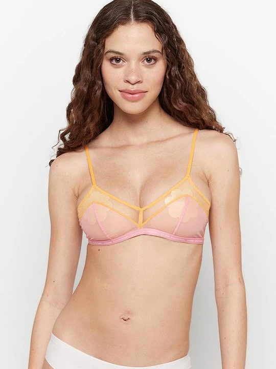 Zdjęcie produktu Biustonosz z trójkątną miseczką Calvin Klein musztardowy