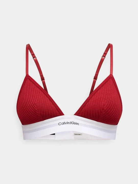 Zdjęcie produktu Biustonosz z trójkątną miseczką Calvin Klein ciemnoczerwony