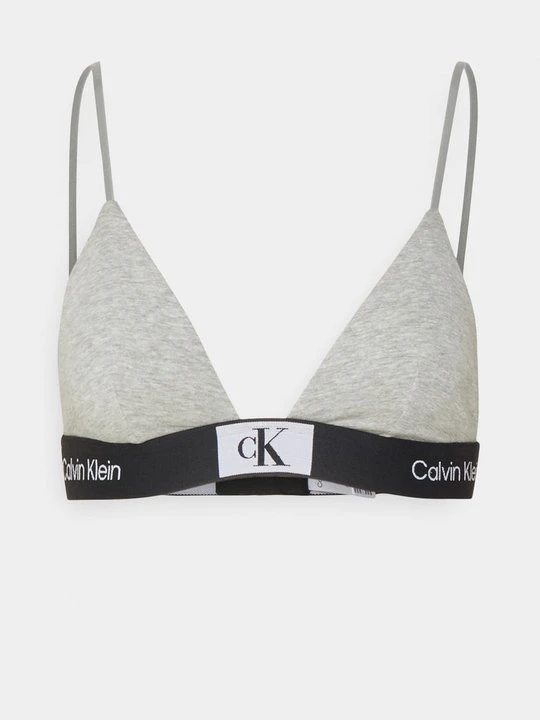 Zdjęcie produktu Biustonosz z trójkątnymi miseczkami Calvin Klein szary