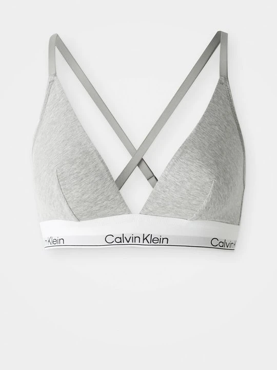 Zdjęcie produktu Biustonosz z trójkątną miseczką Calvin Klein jasnoszary