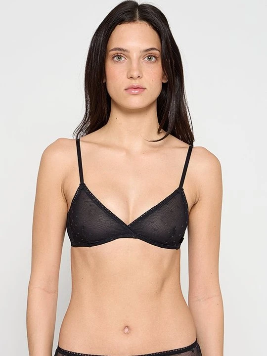 Zdjęcie produktu Biustonosz z trójkątną miseczką DKNY czarny
