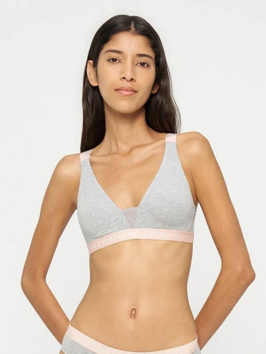 Zdjęcie produktu Biustonosz z trójkątną miseczką Emporio Armani szary