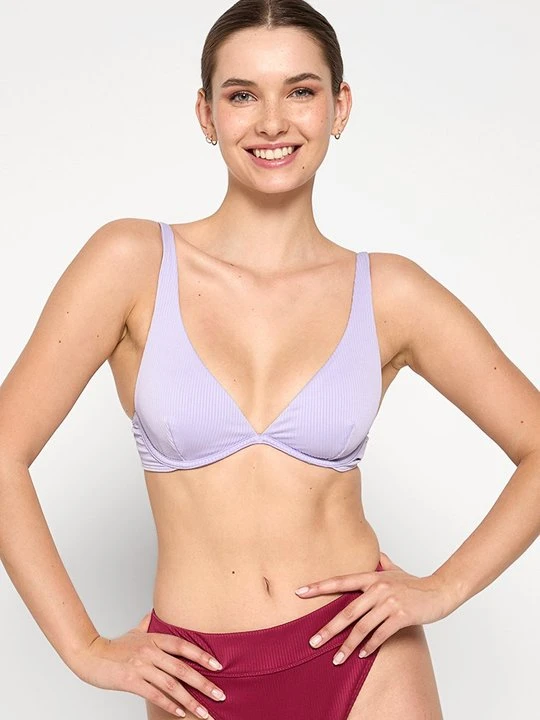Zdjęcie produktu Biustonosz z trójkątną miseczką Hollister Co. liliowy