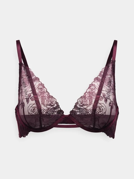 Zdjęcie produktu Biustonosz z trójkątną miseczką Hunkemöller ciemnoliliowy