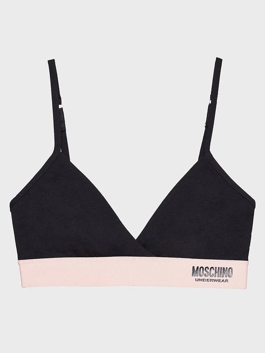 Zdjęcie produktu Biustonosz z trójkątną miseczką MOSCHINO czarny