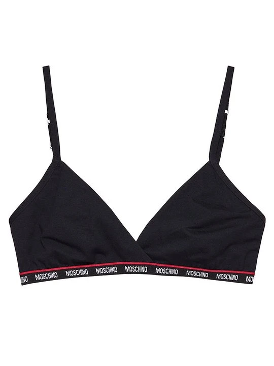 Zdjęcie produktu Biustonosz z trójkątną miseczką MOSCHINO czarny