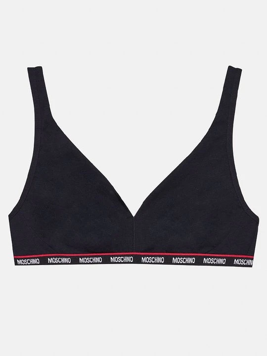 Zdjęcie produktu Biustonosz z trójkątną miseczką MOSCHINO czarny