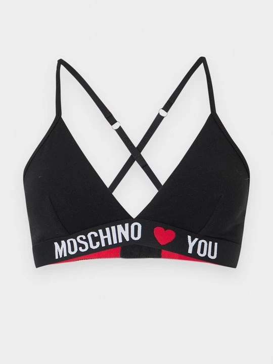 Zdjęcie produktu Biustonosz z trójkątną miseczką MOSCHINO czarny