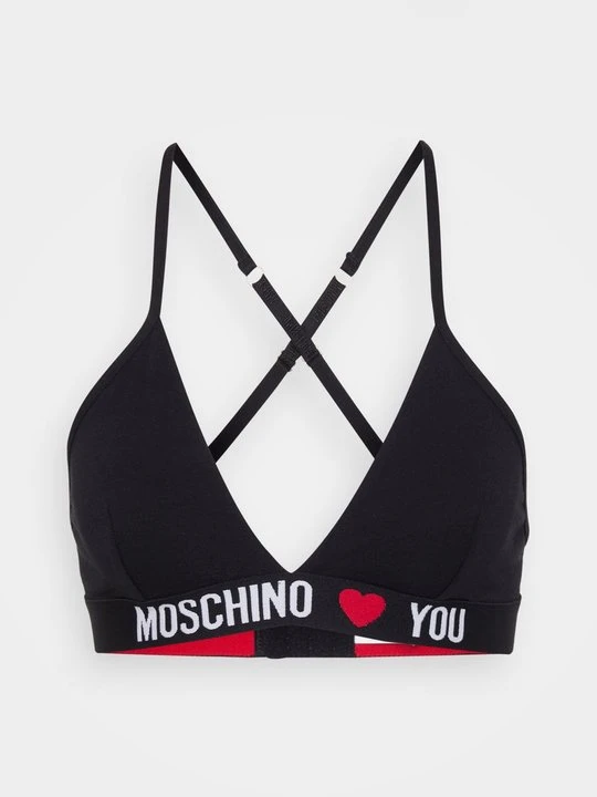 Zdjęcie produktu Biustonosz z trójkątną miseczką MOSCHINO czarny