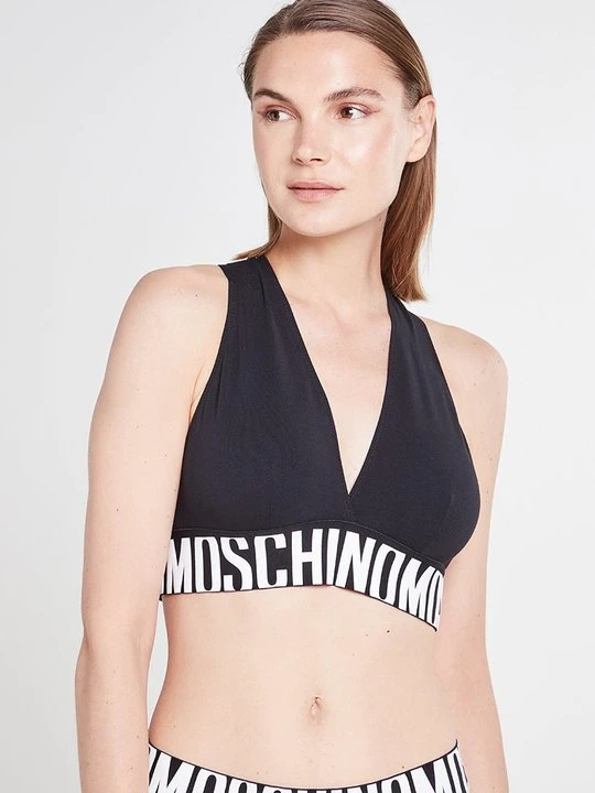 Zdjęcie produktu Biustonosz z trójkątną miseczką MOSCHINO czarny