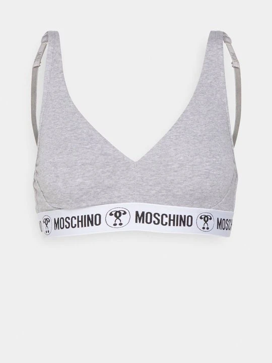 Zdjęcie produktu Biustonosz z trójkątną miseczką MOSCHINO szary