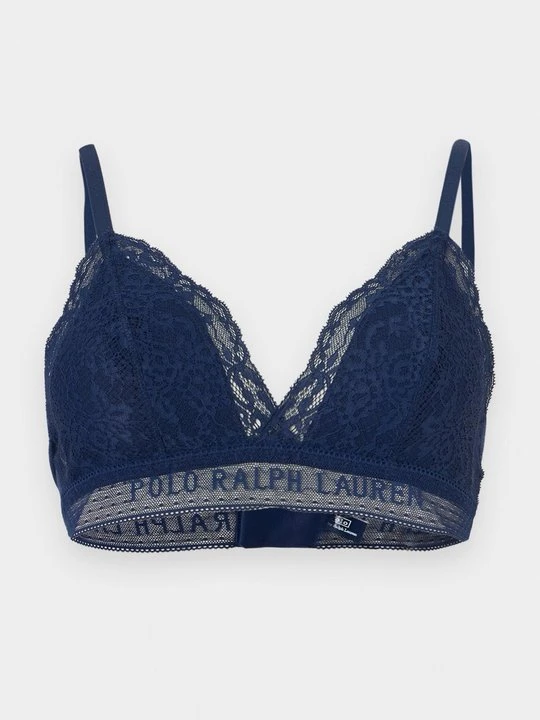 Zdjęcie produktu Biustonosz z trójkątną miseczką Polo Ralph Lauren granatowy