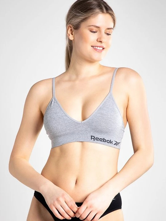 Zdjęcie produktu Biustonosz z trójkątną miseczką Reebok szary