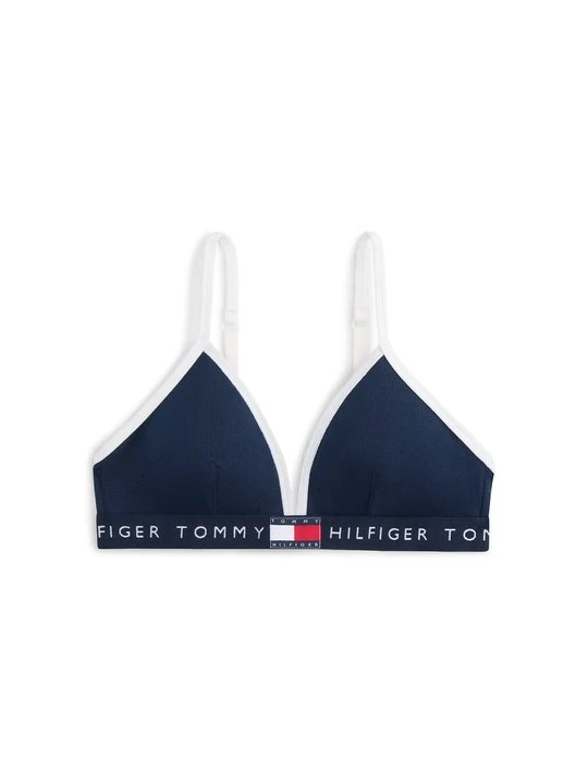 Zdjęcie produktu Biustonosz z trójkątną miseczką Tommy Hilfiger granatowy