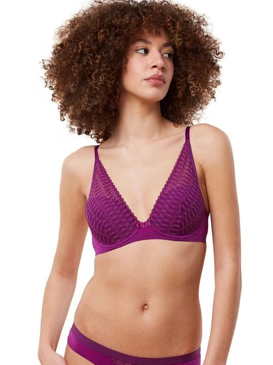 Zdjęcie produktu Biustonosz z trójkątną miseczką Triumph fioletowy