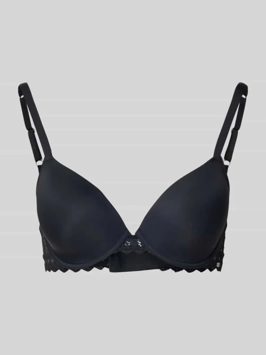 Zdjęcie produktu Biustonosz z zapięciem na haftkę SKINY Czarny