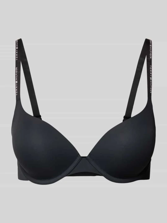 Zdjęcie produktu Biustonosz z zapięciem na haftkę Tommy Hilfiger Czarny