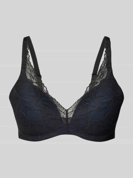 Zdjęcie produktu Biustonosz z fiszbinami i podszewką model ‘Body Makeup Illusion Lace’ Triumph Czarny