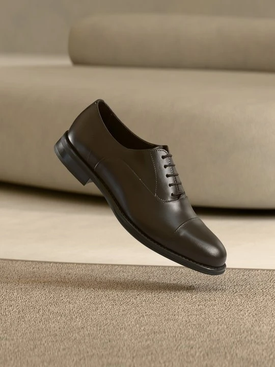 Zdjęcie produktu Biznesowe buty sznurowane Geox ciemnobrązowy