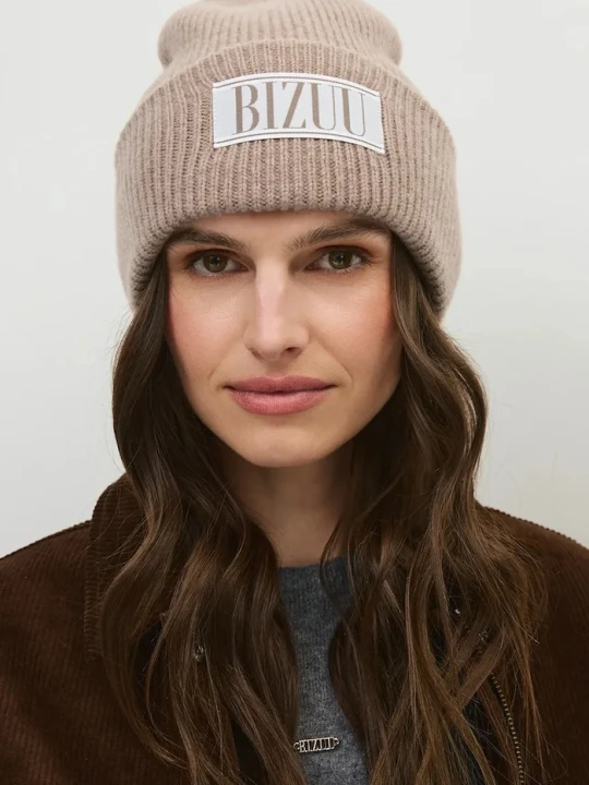 Zdjęcie produktu BIZUU czapka beanie damska wełniana MOYE beżowy