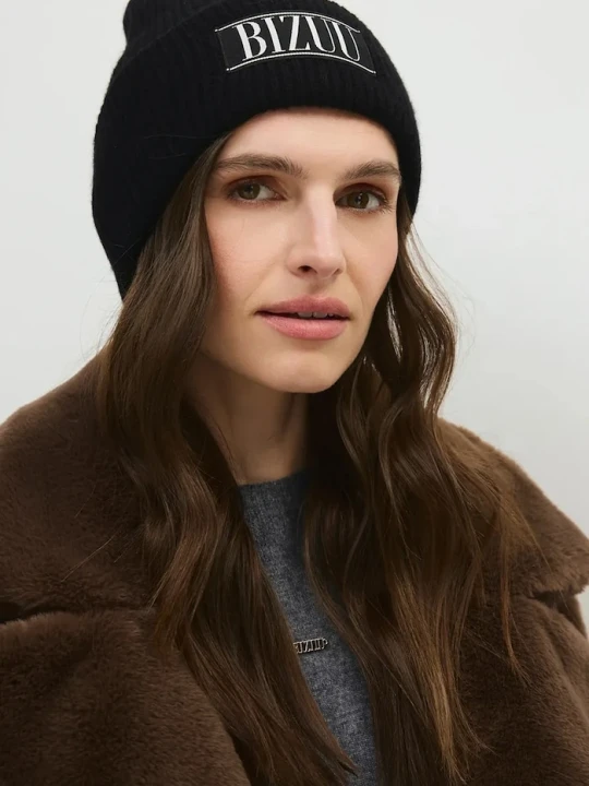 Zdjęcie produktu BIZUU czapka beanie damska wełniana MOYE czarny