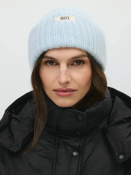 Zdjęcie produktu BIZUU czapka beanie damska z wełną BALBI niebieski