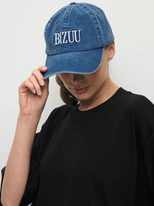 Zdjęcie produktu BIZUU czapka z daszkiem damska jeansowa niebieski
