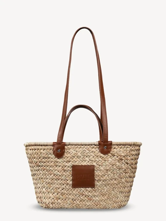 Zdjęcie produktu BIZUU torebka shopper damska pleciona beżowy