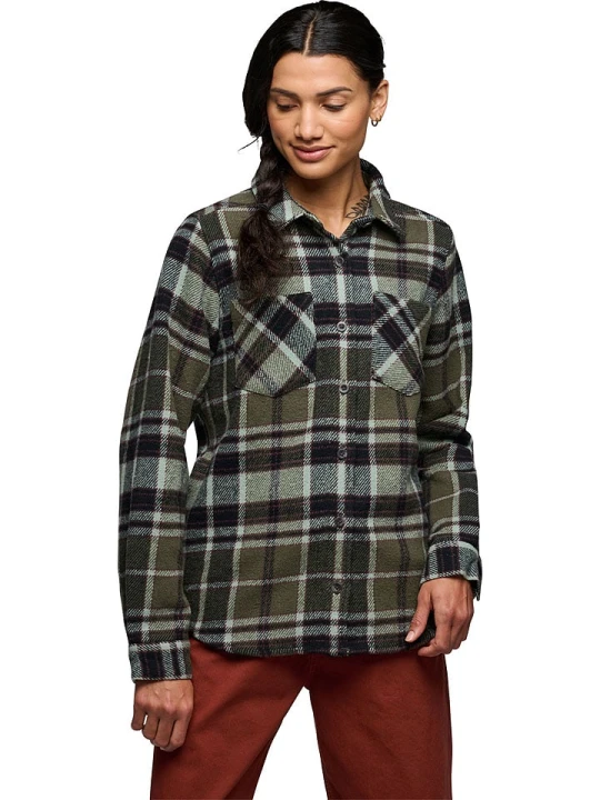 Zdjęcie produktu Black Diamond Koszula flanelowa "Projekt" w kolorze zielono-czarnym rozmiar: XS
