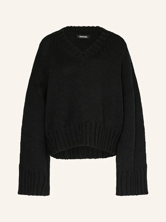Zdjęcie produktu Black Palms Sweter Vee schwarz
