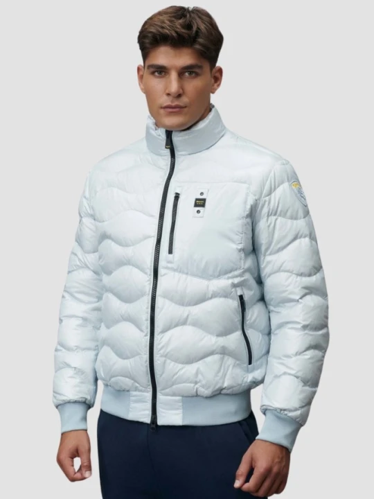 Zdjęcie produktu BLAUER Błękitna męska kurtka Daniel Short Jackets, Rozmiar M Blauer Usa Niebieski
