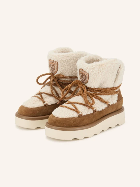 Zdjęcie produktu Blauer Botki Sznurowane Dyole beige