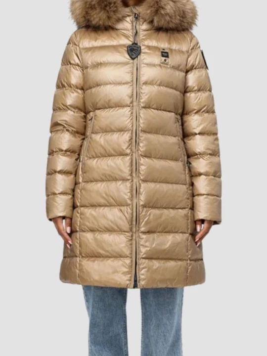 Zdjęcie produktu BLAUER Brązowa kurtka damska Kristin Raincoat Long Jackets, Rozmiar L Blauer Usa
