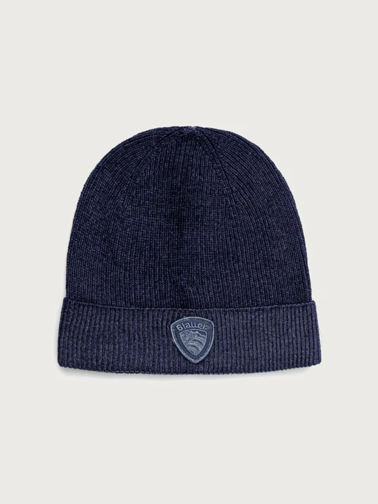 Zdjęcie produktu Blauer czapka beanie męska wełniana granatowy