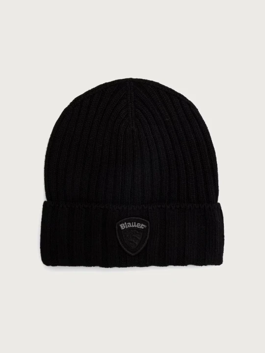 Zdjęcie produktu Blauer czapka beanie męska z dodatkiem wełny czarny