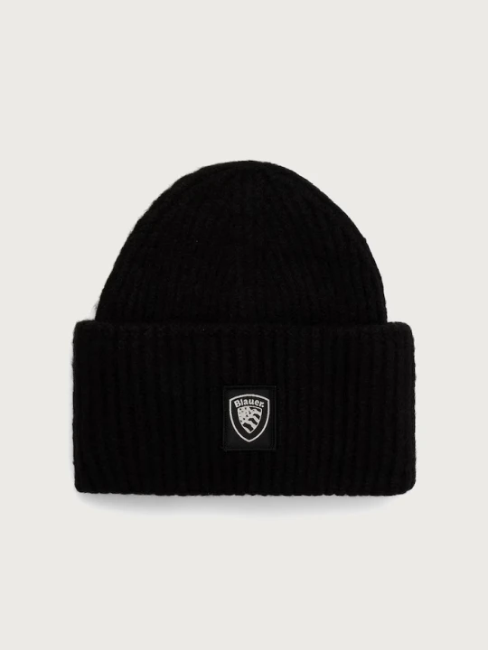 Zdjęcie produktu Blauer czapka beanie męska z dodatkiem wełny czarny