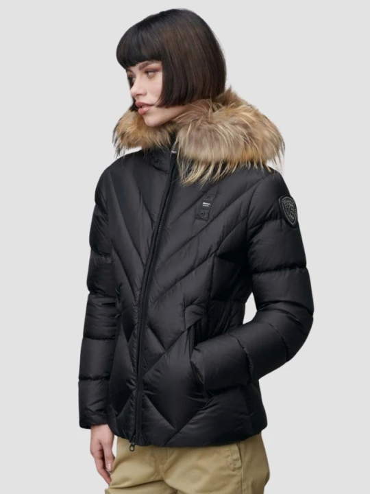 Zdjęcie produktu BLAUER Czarna kurtka damska Alicia Short Jackets, Rozmiar L Blauer Usa