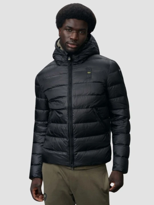 Zdjęcie produktu BLAUER Czarna kurtka męska Acton Short Jackets, Rozmiar XL Blauer Usa Niebieski